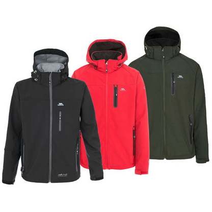 Trespass Men's Accelerator II Softshell Jacket - Ultimate Lightweight, Waterproof, and Windproof Protection - BEYRUN