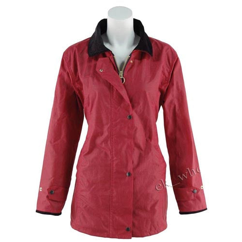 Ladies Game Fitted Antique Wax Jacket - Premium Quality, Adjustable Fit, Heritage Check Lining - BEYRUN