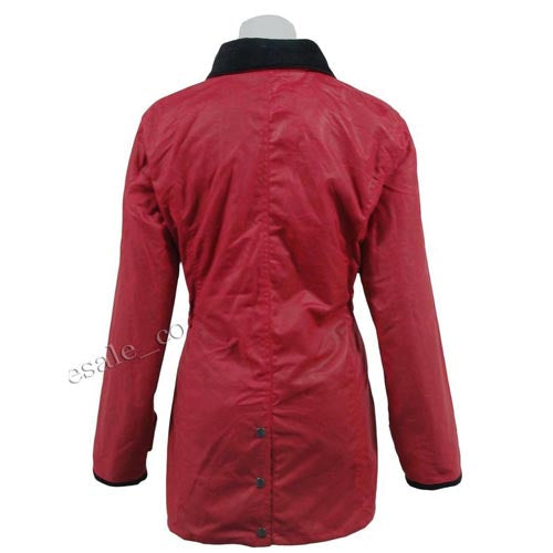 Ladies Game Fitted Antique Wax Jacket - Premium Quality, Adjustable Fit, Heritage Check Lining - BEYRUN