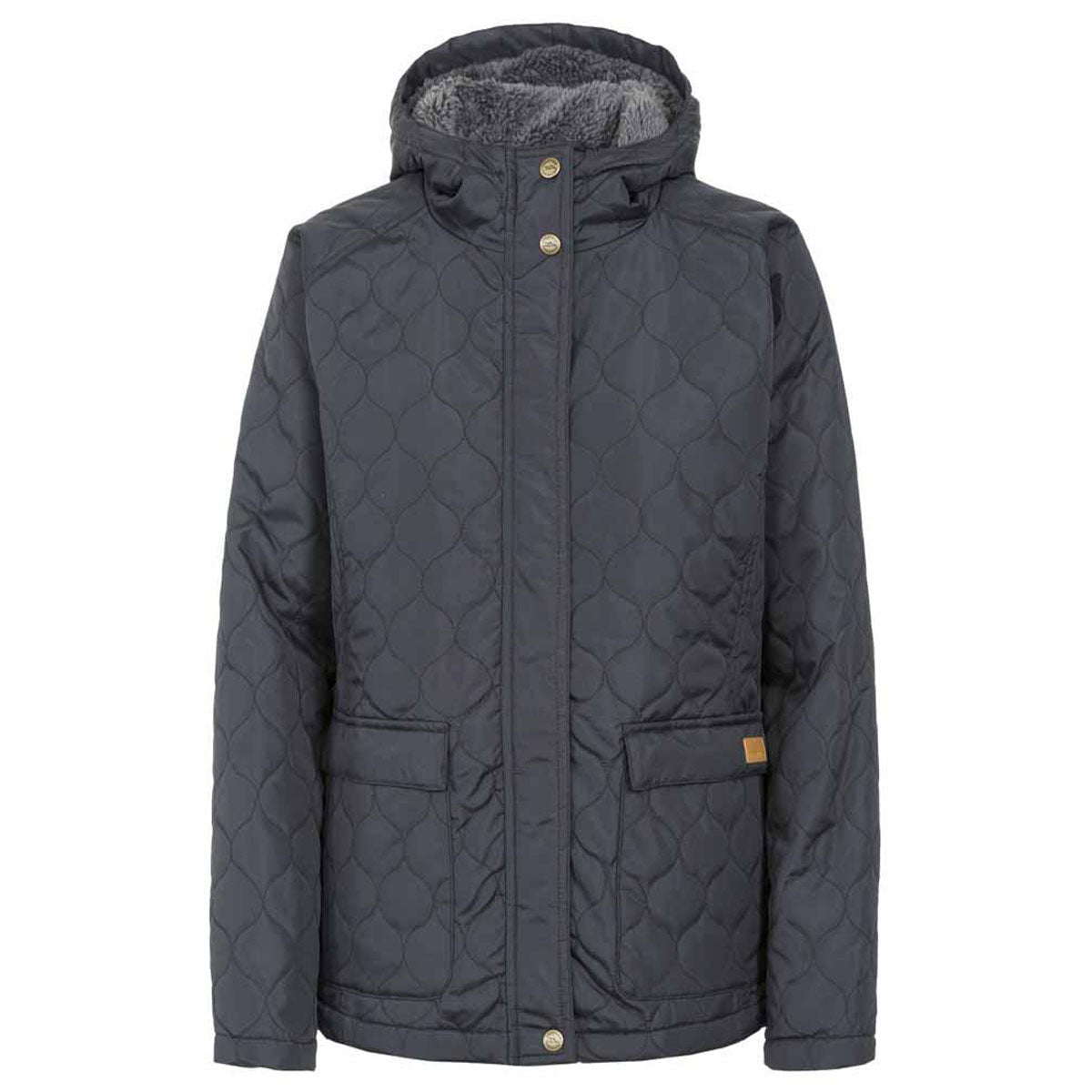 Trespass Ladies Tempted Jacket - Quilted, Lightly Padded, Fleece Lined Hood - Stay Warm and Chic - BEYRUN