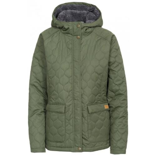 Trespass Ladies Tempted Jacket - Quilted, Lightly Padded, Fleece Lined Hood - Stay Warm and Chic - BEYRUN