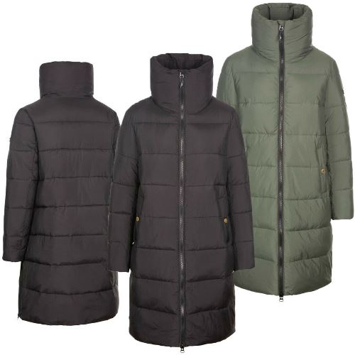 Ladies Trespass Faith Padded Long Length Jacket - Stylish, Water Resistant & Windproof - BEYRUN