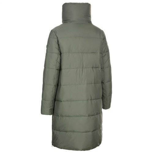 Ladies Trespass Faith Padded Long Length Jacket - Stylish, Water Resistant & Windproof - BEYRUN